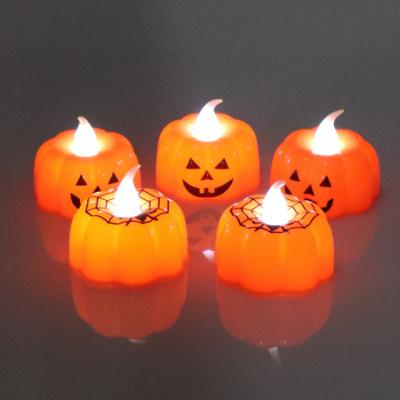 China Halloween Party Decoration LED Warm White Flickering Tea Light Battery Operated Flameless Candles for sale