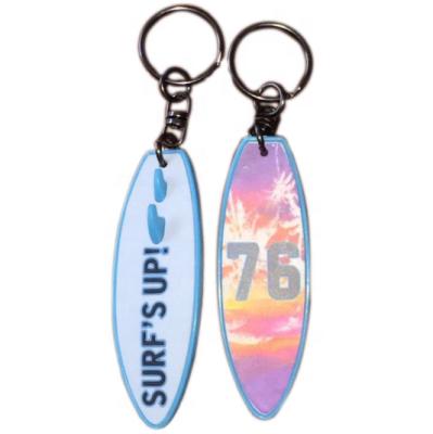 China Plastic key chain for promotion new arrival surfboard key chain, souvenir key chain, cute key chain for sale