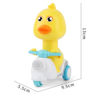 China 2021 Year Hot Sale ABS Plastic Diecast Toy Press Pull Back Motorcycle Duck for sale