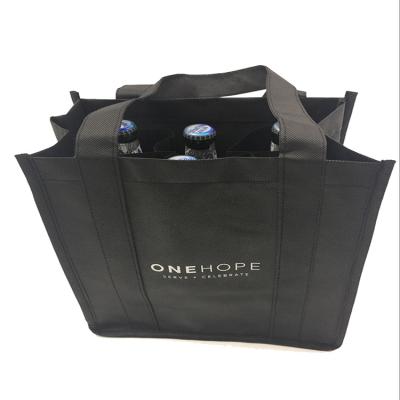 China Handled Manufacturers Wholesale OEM Custom Nonwoven Cheap Portable Wine One Two Four Six Bottle Wine Bag for sale