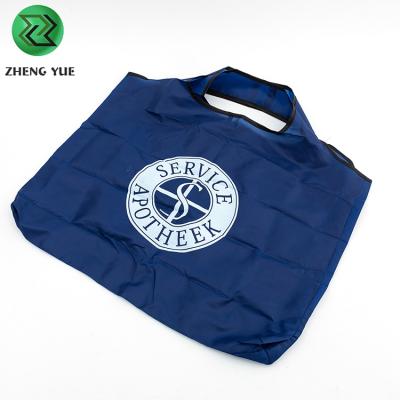 China Large Polyester Reusable Collapsible Nylon Shopping Bag for sale