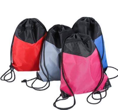 China High quality cheap wholesale customized logo printed nylon gym with zipper drawstring nylon gym bag for sale