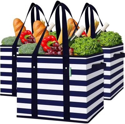 China Eco-Friendly Reusable Groceries Waterproof Groceries Portable Foldable Heavy Duty Picnic Shopping Bag for sale