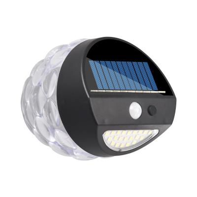 China 80W Ultra-Bright Lighting Waterproof Design Flash Lighting Flame Beat Style Solar Led Outdoor Wall Light for sale