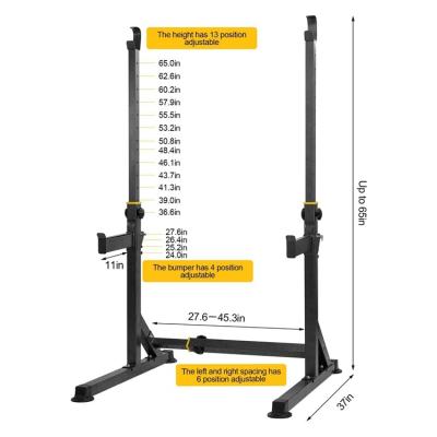 China Multifunctional Modern Bench Press Barbell Rack Load Weighs Wall Mounted Squat Rack for sale