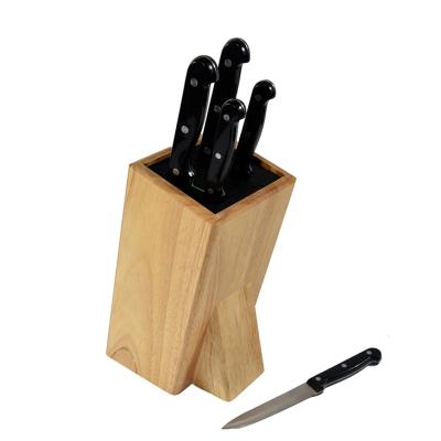 China Disposable Blocks & Universal Wooden Holder Block Roll Bags Knife Holder Storage for sale