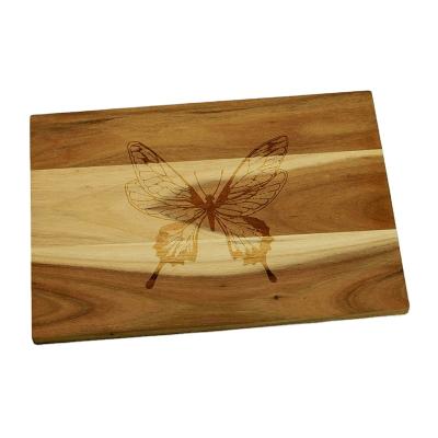 China Sustainable Natural Wooden Serving Plates Kitchen Cutting Board For Meat And Vegetables for sale