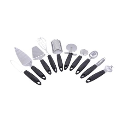 China Sustainable Kitchen Accessories Cooking Tools Stainless Steel With PP Handle Kitchen Utensils Set for sale