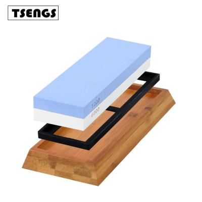 China Sharpening Whetstone 1000/6000 Bilateral Professional Knife Sharpening Stone for sale