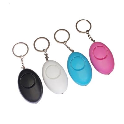 China 120dB egg shape self-defense alarm girl women security protect vigilant personalized key chain emergency LX1425 for sale