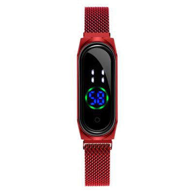 China LED Display The New Shows Band Led Mesh Sport Bracelet Watch Magnetic Watch for sale