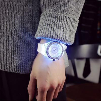 China Led Flash Jelly Lovers Men's Fashion Personality LED Display Luminous Watch New Men's Women's Light Wristwatch for sale