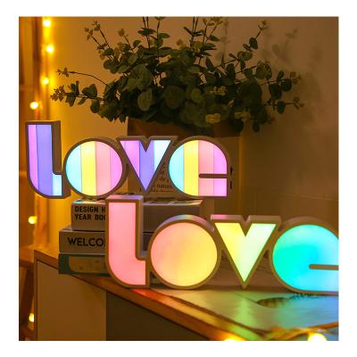 China Hot Selling Love Style Usb Or Love Sign Decoration Battery Operated Lamp For Valentine's Day for sale