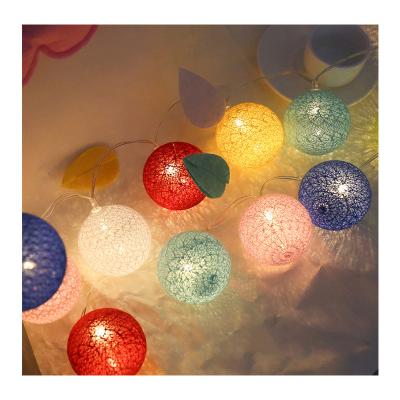 China Romantic Wedding Christmas Party 3 Meter 20 Battery Or USB Powered Fairy Garland Led Cotton Ball Light String for sale