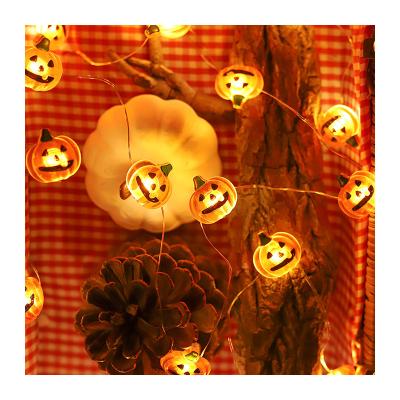 China Direct Pumpkin Shape Lamp Manufacturer 2m20lamp Led Copper Wire Lamp Decorative Halloween Pumpkin Lamp String for sale