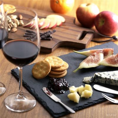 China Viable Top Selling 2021 In Ebay Natural Black Slate Cheese Board For Wholesale for sale