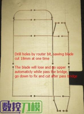 China Die board saw knife cutting machine replace laser cutting completely for sale