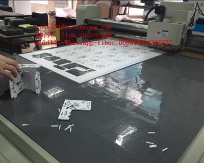 China Graphic Foamed PVC Sign Camera Registration Sample Digital Cutting Table for sale