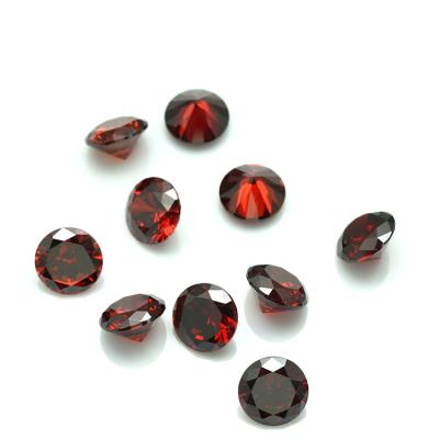 China Zircon Stone Wax Setting 3mm Machine Cut Faceted Synthetic Garnet CZ Stone for sale