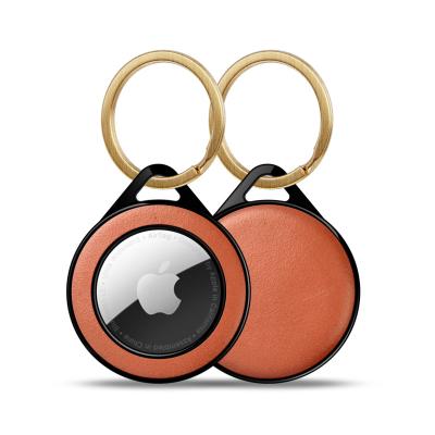 China For Airtags 2021 Unique Design Cute AirTag Hard Case Leather Case For Apple AirTag Tracker for sale