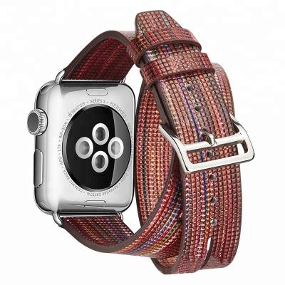 China New Arrival Comfortable Sheepskin Leather For Apple Watch Bands Series 3 For Apple Watch Leather Band 38mm 42mm for sale