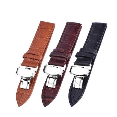 China Butterfly Buckle Watch Band Butterfly Buckle For Apple Watch Band Leather Stainless Steel for sale