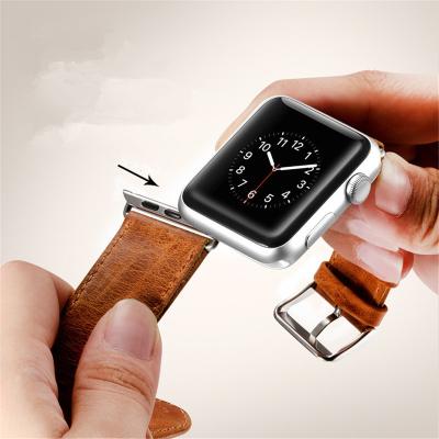 China Leather for apple watch band, luxury watch band, leather watch band for sale