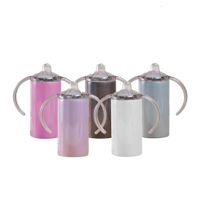 China US Warehouse Sustainable Tumblers Wholesale Vacuum Double Wall Stainless Steel Sublimation Blanks Mug Baby Sippy Cup With 2 Lids for sale