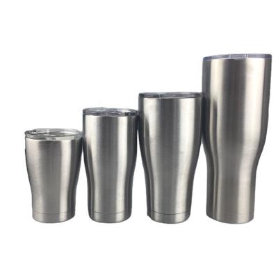 China Sustainable Rts: 20oz 30oz Pre Sanded Modern Wall Insulated Stainless Steel Double Curve Tumbler Water Tumbler For Custom Glitter Mug for sale