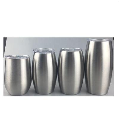 China Drinkware Pre Sanded Up Wine Cup Tumbler Double Wall Insulated Wine Tumbler With Lid Stainless Steel In Bulk Tumbler 6oz 12oz 20oz 25oz for sale