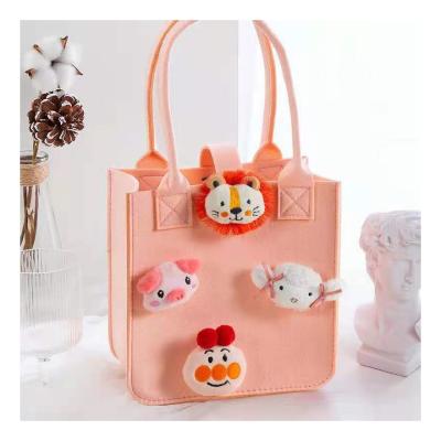 China Cheap Hot Sale High Quality Kids Felt Cute and Durable Outing Felt Bag Fashion Portable Handbag Handbag Set for sale