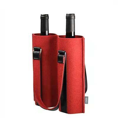 China Quality Guaranteed Unique Felt Professional Wholesale Felt Red Wine Packaging Bag Stain for sale