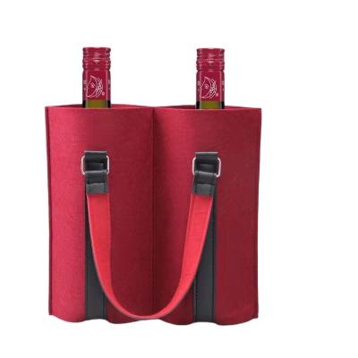 China 2021 Special hot sale various wholesale felt felt red wine packaging bag stain for sale