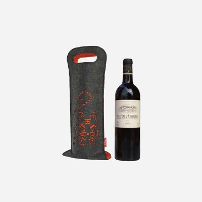 China Wine bag factory manufacture various fashion shopping bag felt red wine bag for sale