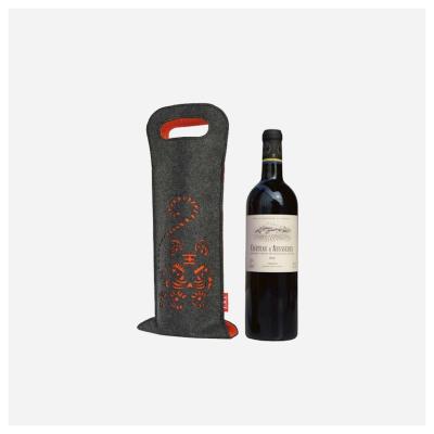 China Wine Bag Low Price Guaranteed Quality Fashion Shopping Bag Felt Red Wine Bag for sale