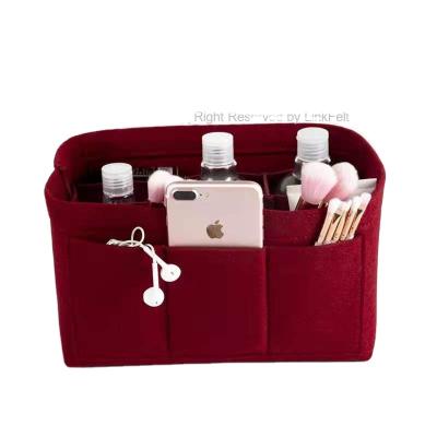 China Fashion Hot Selling Felt Fabric Makeup Brush Storage Bag Cosmetic Bag for sale