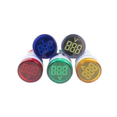 China 22MM Voltage Meter LED Panel Digital Display Mini Voltmeter Indicator Light AD16 Signal Lamp AC20-500V AD16-22DSV for sale