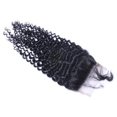 China Water Wave Good Quality Hd Virgin Human Hair 100% Lace Frontal Deep Curly Virgin Hair Headband for sale