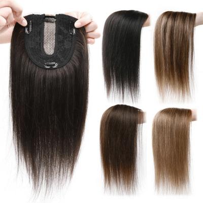 China Brazilian Hair Clip In Hair Topper For Thinning Hair Pieces For Women Hair Topper Toupee for sale