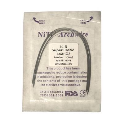 China Special Hot Selling Orthodontic Nitinol Metal Round Arch Dental Floss Orthodontic Posted Lingual Wire for sale