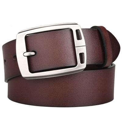 China High Quality Leather Belt Company Designer Leather Belt Pin Waist Casual Genuine Handmade Genuine Buckle Men's Leather Belts for sale