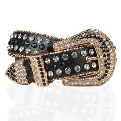 China Diamond Studded Rhinestone Belts Western Belt Luxury Crystal Women Mens Bling Bling High Quality Cowboy Unisex Designer Leather Belt for sale