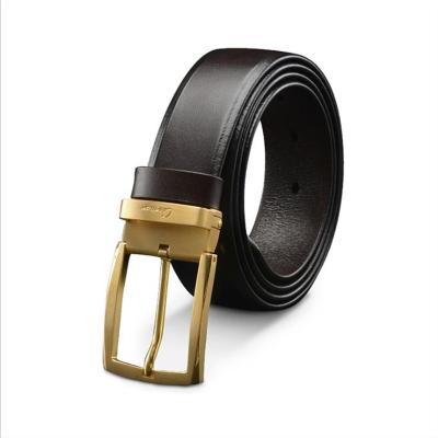 China High Quality Belt For Men 2020 Ciartuar Brand Tail Clip Dress Belt 100% Genuine Cowhide Leather Belt for sale