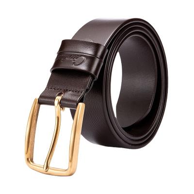 China Fashion.Casual.Business Vintage Luxury Top Grain Genuine Cowhide Pure Leather Cowboy Genuine Dress Belt For Men Jeans for sale