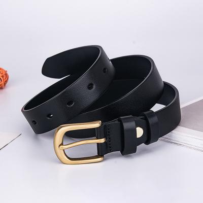 China Cowhide Brown Fashion Designer Leather Women Waist Belt For Women for sale