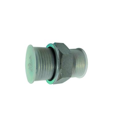 China Rubber Male Thread Hydraulic System Adapter Carbon Steel Fitting Hydraulic Hose Adapters for sale