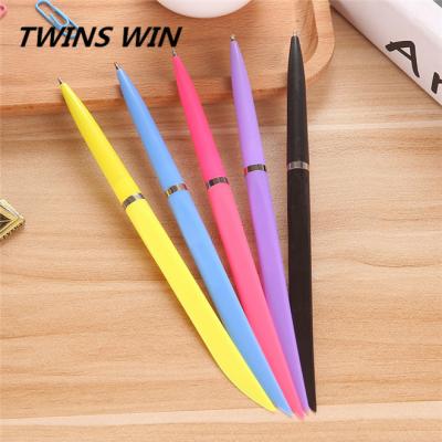 China 2021 Top Sale Galley & school ballpoint pen school stationery bulk sale cheap gifts decorative plastic nib shaped colored ballpoint pen with custom logo188 for sale