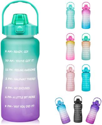 China Sustainable Factory Price Plastic Large Capacity Portable Sport Popular Custom Logo Gym Water Bottle For Gym for sale