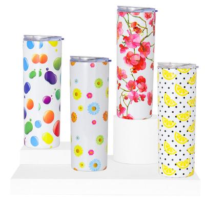 China Disposable Factory Wholesale Price 20oz 450ml 600ml Sublimation Masks Tumblers Coffee Straight Tumbler With Straw for sale