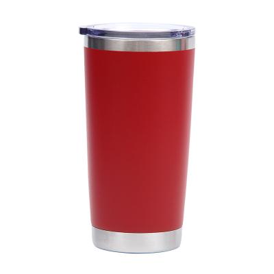 China Custom Reusable Disposable Insulated Tumbler Cups 20oz Bulk Sublimation Stainless Steel Double Vacuum Mug Wall Coffee Mug With Lid for sale